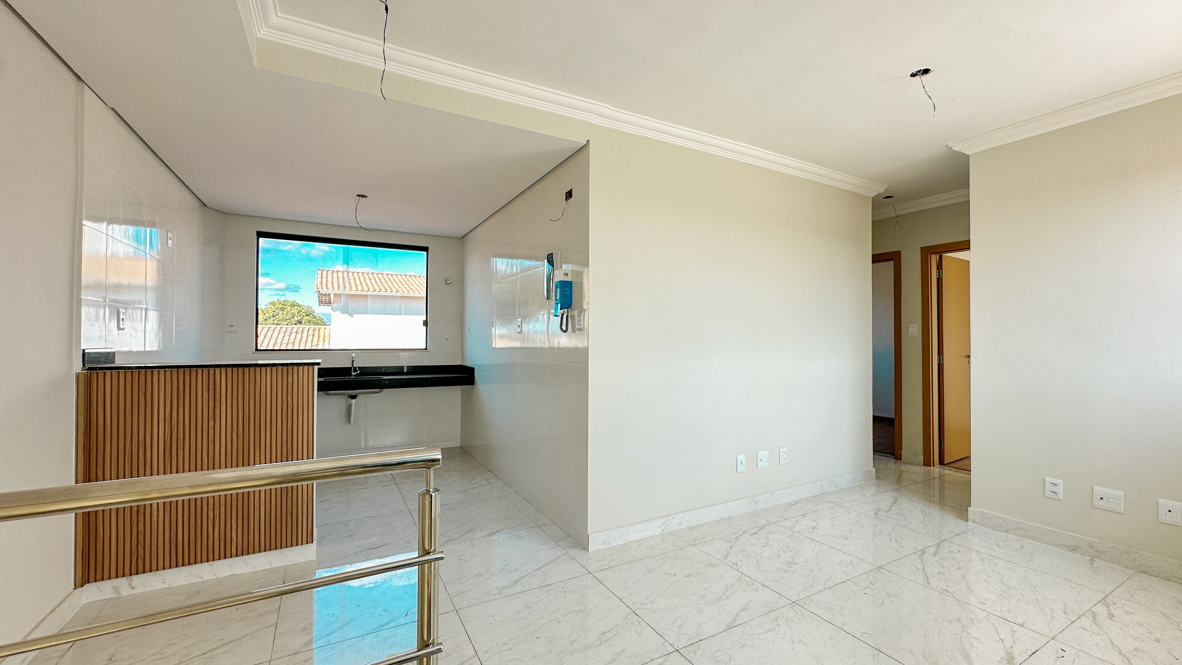 Sala e cozinha integradas