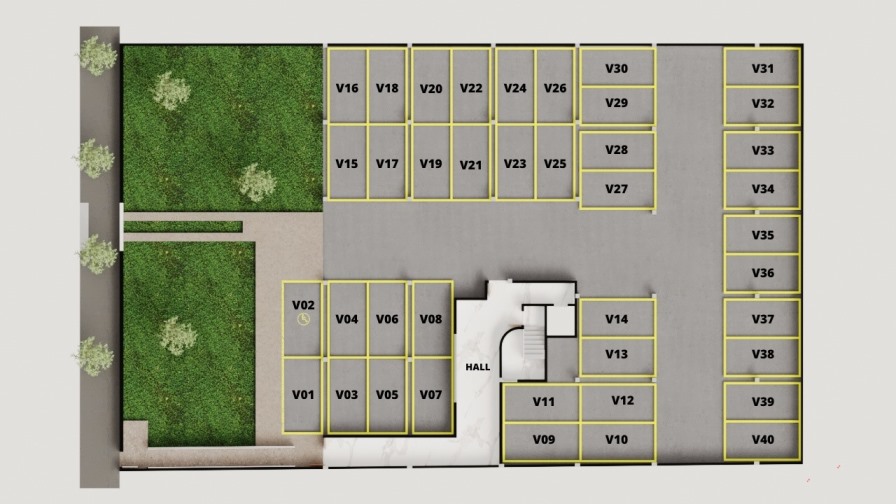 Planta Garagem — Pilotis