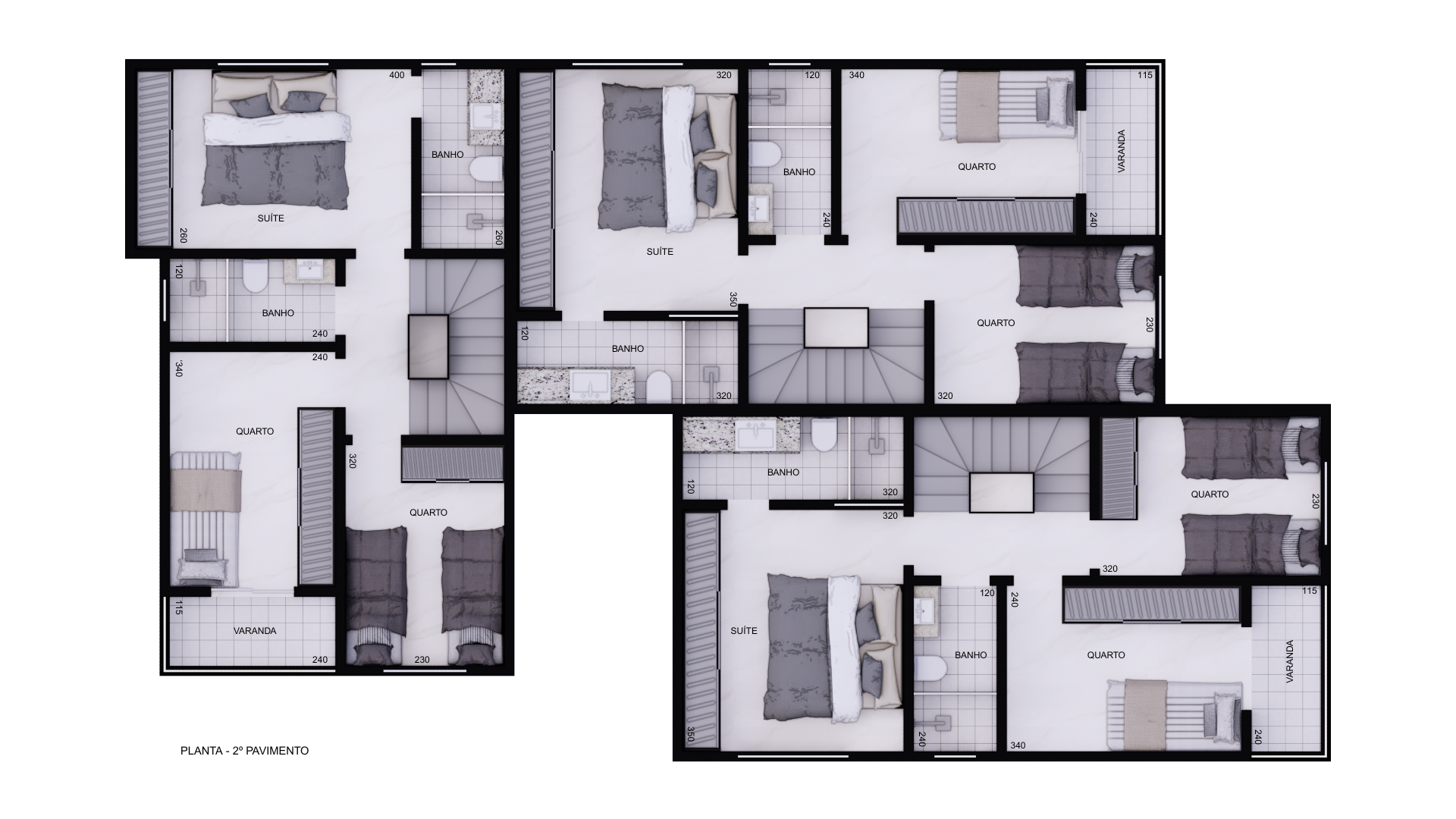 Planta 2º Andar — Superior