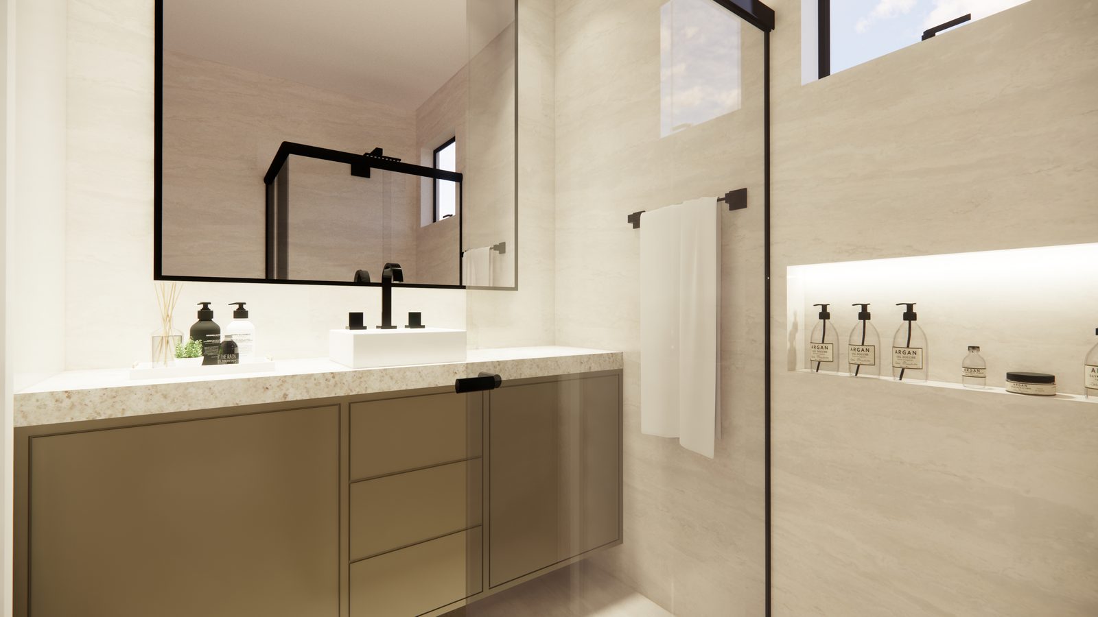 Banheiro semi-suíte