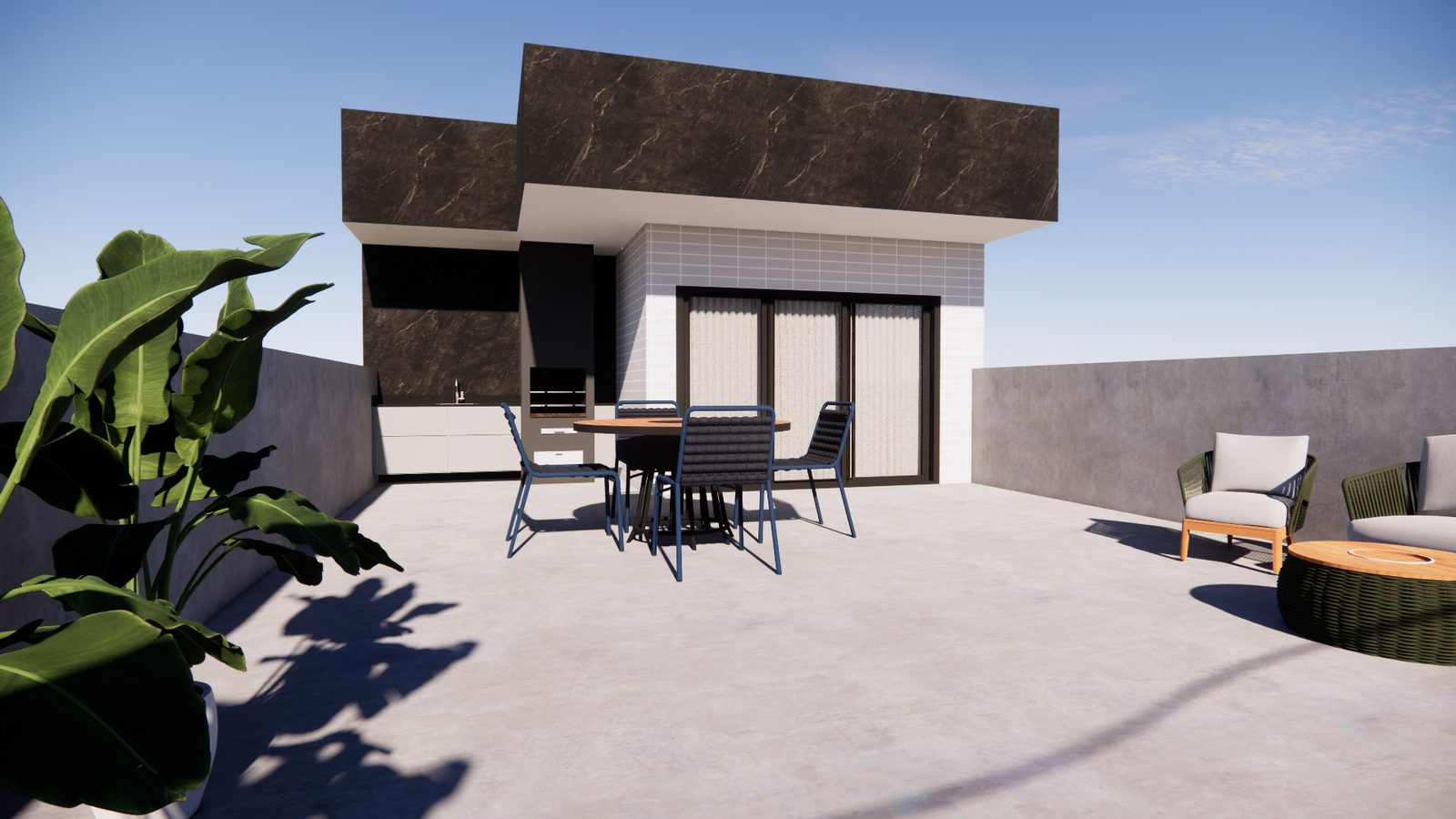 Cobertura com terraço