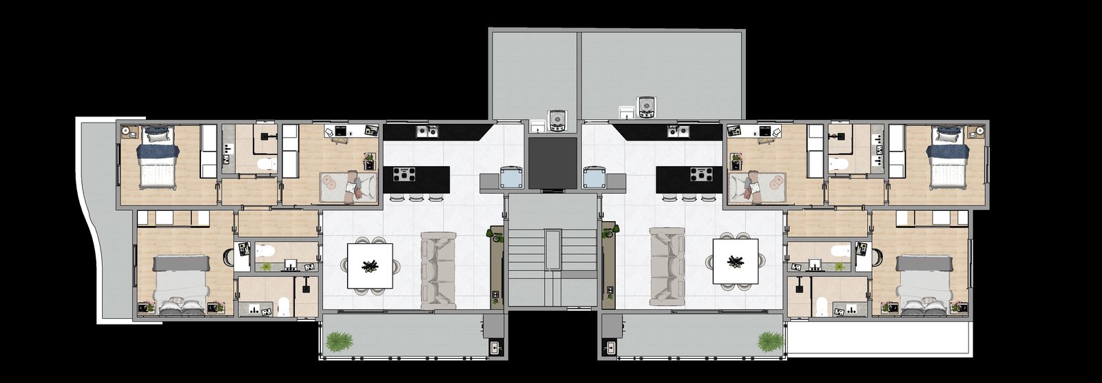 Planta 2º e 3º Pavimento - Tipo